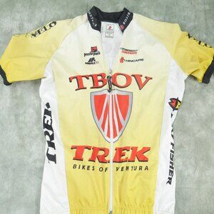 Hincapie Full Zip Short Sleeve Yellow Cycling Jersey Men's Size SMALL  vguc 8619